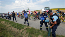 Protest francouzskch farm proti TdF.