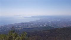 Neapolský záliv pi pohledu z Vesuvu