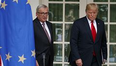 Americký prezident Donald Trump a předseda Evropské komise Jean-Claude Juncker. | na serveru Lidovky.cz | aktuální zprávy