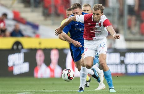 Fotbalista prask Slavie Tom Souek.