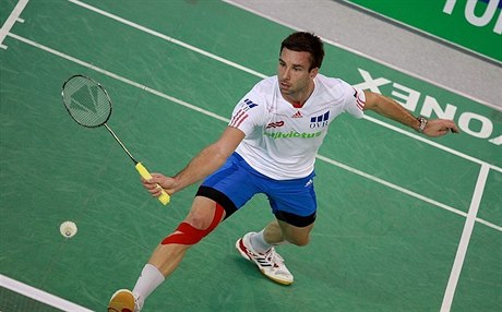 Badmintonista Petr Koukal.
