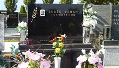 Místo posledního odpoinku Luka Zemana na hbitov v Hodonín.