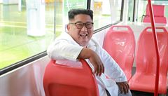 Kim ong-un v nové tramvaji.