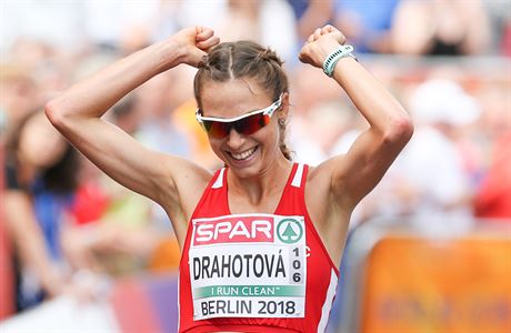 Chodkyn Aneka Drahotová na atletickém ME 2018 v Berlín.