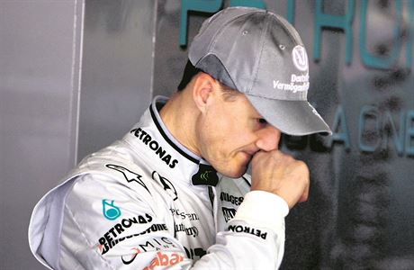 Michael Schumacher bhem angam v tmu Mercedes.