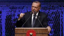 Tureck prezident Recep Tayip Erdogan.