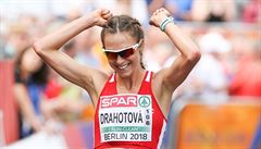 Chodkyn Aneka Drahotová na atletickém ME 2018 v Berlín.