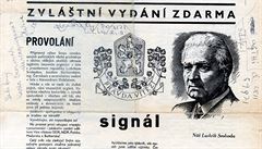 Titulní strana novin ze srpna 1968.