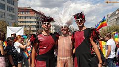 Centrem Prahy u poosmé vyrazil prvod hrdosti gay, leseb, bisexuál,...
