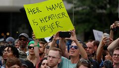 Dav pipomínající jméno Heather Heyerové, která ped rokem zemela v...