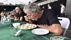 Jaromír Rafaj skon�il na t�etím míst� se 101 knedlíky.