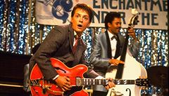 Marty McFly (Michael J. Fox). Snímek Zpátky do budoucnosti (1985). Reie:...