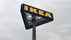 Logo IKEA se tyí nad novou prodejnou v Hajdarábádu.