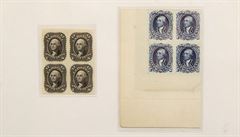 Americké známky z roku 1861.