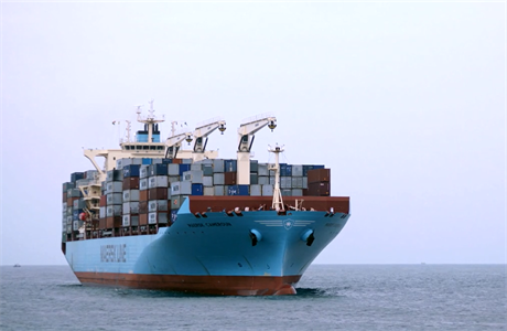Kontejnerov lo dnsk pepravn spolenosti Maersk.