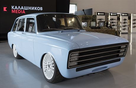 Koncept elektromobilu CV-1 od ruského koncernu Kalashnikov.