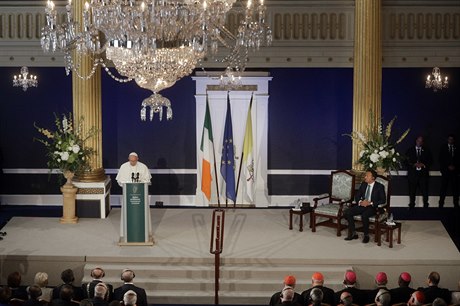 Papež František a irský premiér Leo Varadkar.