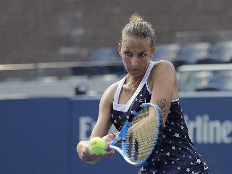 Karolína Plíšková na prvním turnaji US Open.