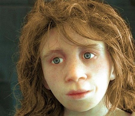 Rekonstrukce obličeje neandertálské dívky (ilustrační snímek).