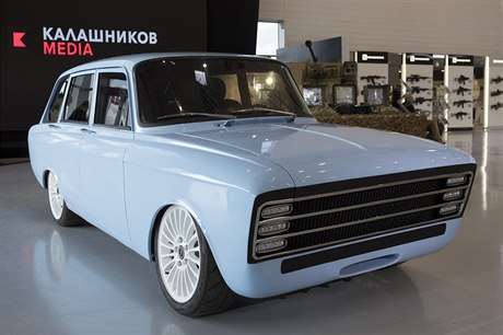 Koncept elektromobilu CV-1 od ruského koncernu Kalashnikov.
