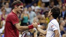 Federer si na vlhkost v New Yorku musel zvykat.