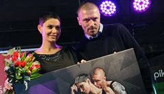 Modelka Vlaďka Erbová a její manžel Tomáš Řepka na křtu kalendáře nadace...