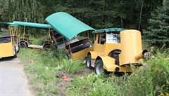 V ostravské zoologické zahrad� 21. srpna 2018 krátce po poledni havaroval...