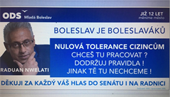 Pracovní návrh billboardu mladobolesvksého primátora Raduana Nwelatiho. | na serveru Lidovky.cz | aktuální zprávy