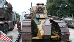 Francouzský tank z doby první svtové války Renault FT 17. Stroj povaovaný za...