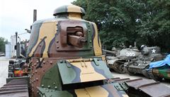 Francouzský tank z doby první svtové války Renault FT 17. Stroj povaovaný za...