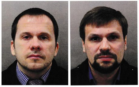 Alexander Petrov a Ruslan Boshirov, obvinní z pokusu o vradu Sergeje Skripala...