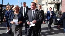 vdsk premir a pedseda socilndemokratick strany Stefan Lofven volil v...