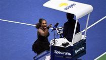 Serena Wiliamsov nadv rozhodmu na US Open v New Yorku.