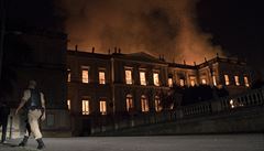 Poár Národního muzea v Brazílii.