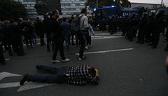 Protiimigra�ní demonstrace v Chemnitzu.