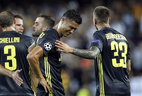 Ronaldo po vylouení v zápase Ligy mistr proti Valencii