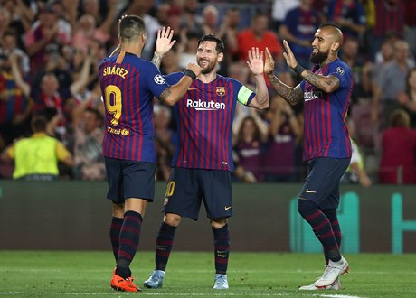Radost Lionela Messiho a jeho spoluhrá