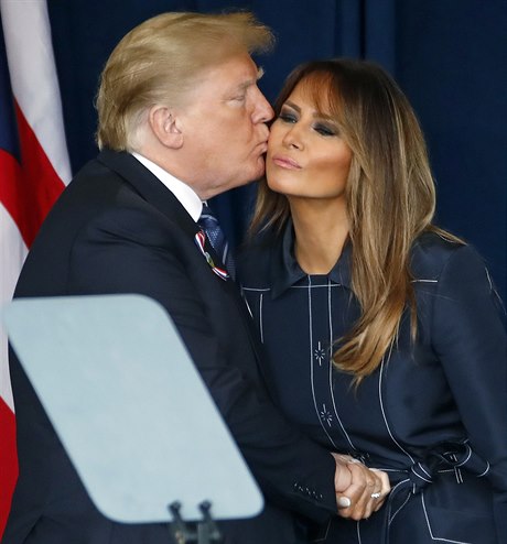 Donald Trump a první dáma Melanie Trumpová.