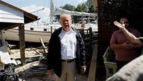 Trump si prohl znien zem po deru huriknu.