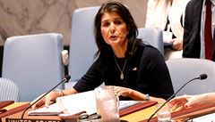 Nikki Haleyová promluvila na pondlní schzi Rady bezpenosti OSN o vrad Kim...