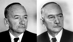 Jaroslav Kubera (vlevo) jako Edvard Bene. Fotka pravého Benee pro srovnání...