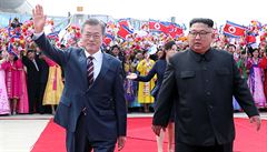 Jihokorejskho prezidenta vtaly v KLDR naden davy. S Kimem m jednat i o jadernch zbranch