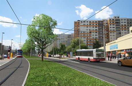 Prodlouení tramvajové trati z Divoké árky na zastávku Ddinská bude stát 890...