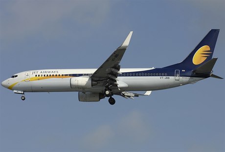Boeing 737 indické společnosti Jet Airways.