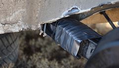 Zlomená náprava - do�asn� opraveno