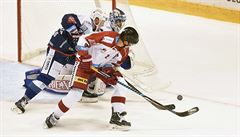 Utkání 3. kola hokejové extraligy: HC Olomouc - HC Kometa Brno, 22. zá�í 2018 v...