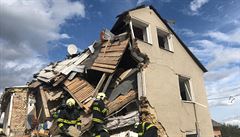 V Mostkovicích začala demolice domu zničeného výbuchem, zbourání hrozí i dalším