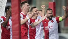 Fotbalisté Slavie slaví v zápase s Bordeaux. | na serveru Lidovky.cz | aktuální zprávy