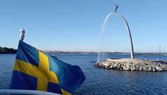 Pohled z paluby lodi.