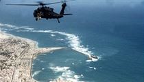 Black Hawk pilotovaný Michaelem Durantem v Somálsku